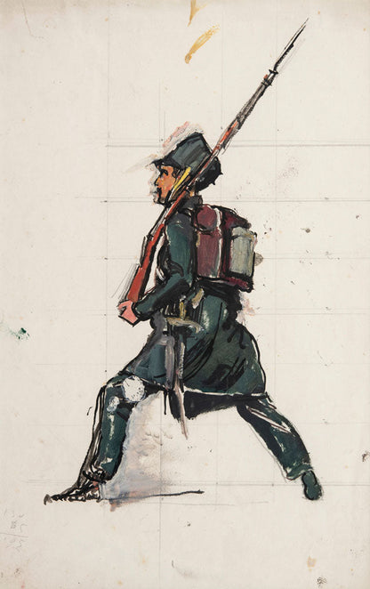 Infantry marcher - by Ferdinand Hodler