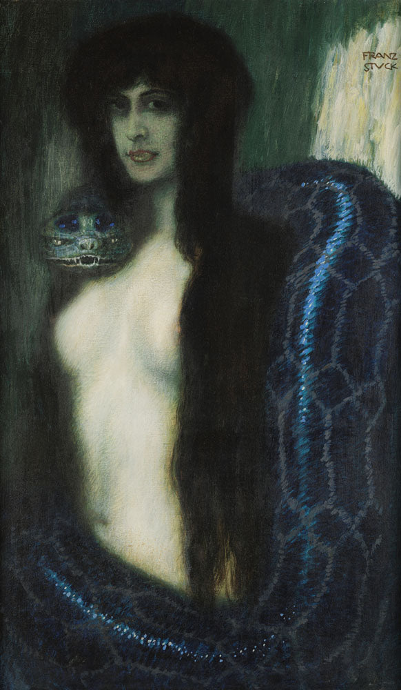 The sin - by Franz Stuck