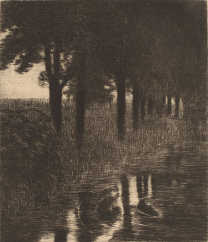 Forellenweiher (Trout Pond) - by Franz Stuck