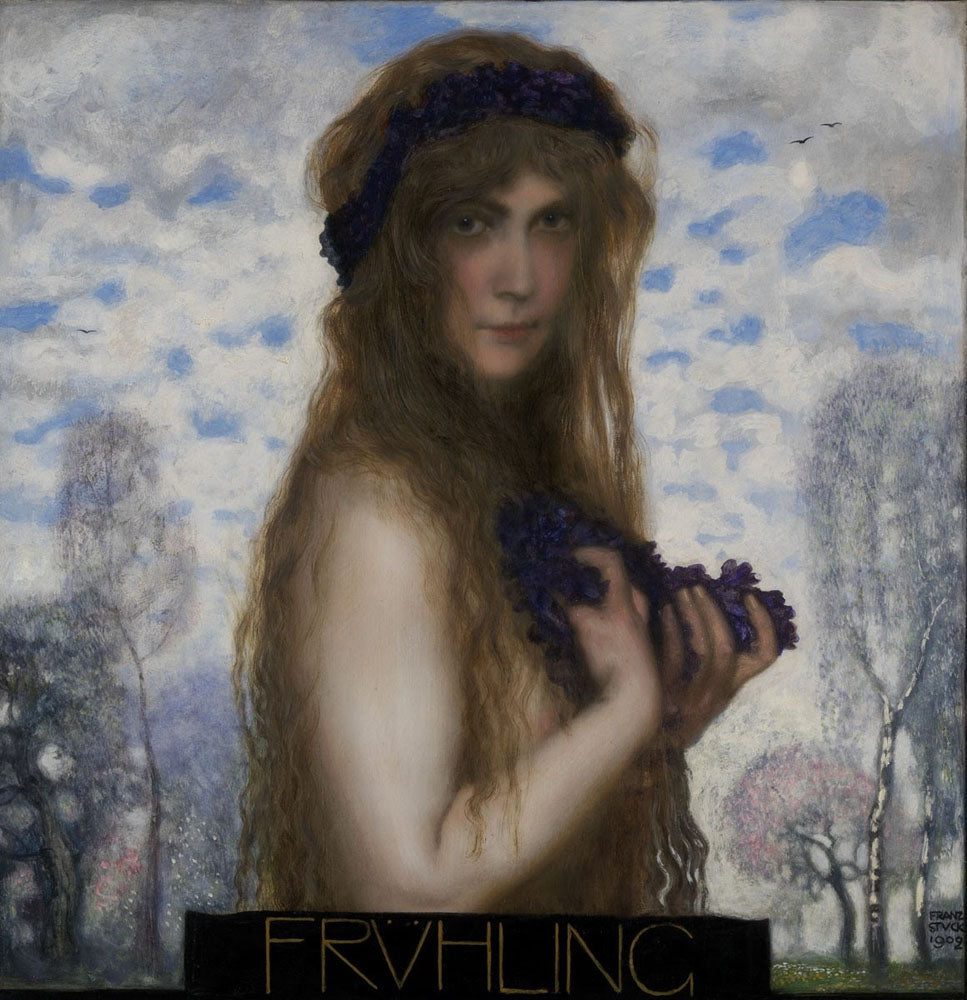 The Spring - by Franz Stuck