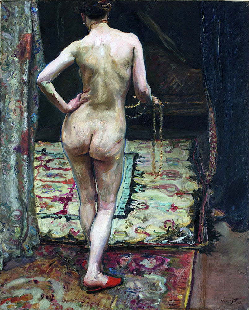 Female Nude from the Back - by Max Slevogt