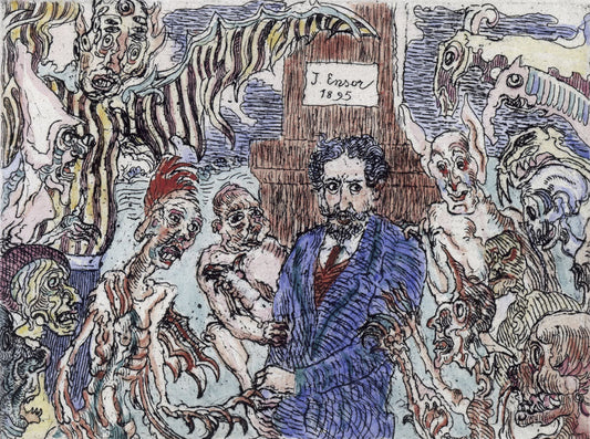 Demons who torment me (Démons me turlupinant) - by James Ensor