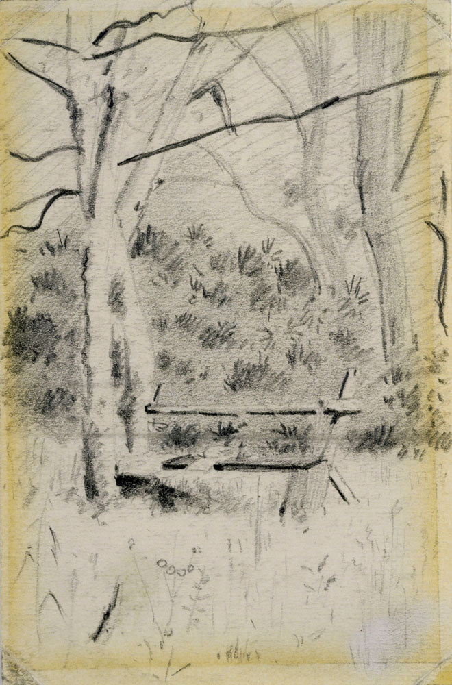 The Bench - by Louis Eilshemius