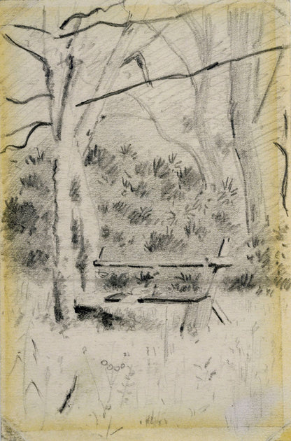 The Bench - by Louis Eilshemius