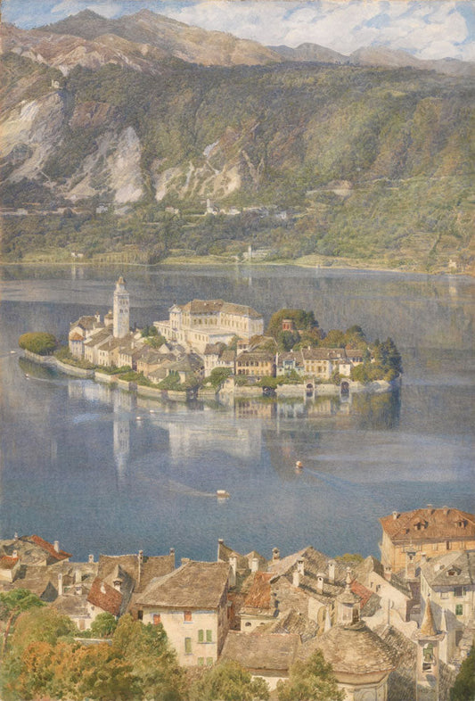 Isola San Giulio, Lago d'Orta - by Edward Poynter