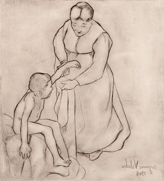 Grand-mere et Enfant (Grandmother and Child) - by Suzanne Valadon