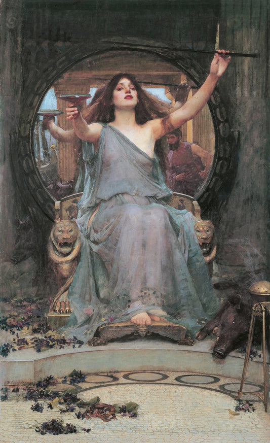 Circe Offering the Cup to Odysseus by John William Waterhouse