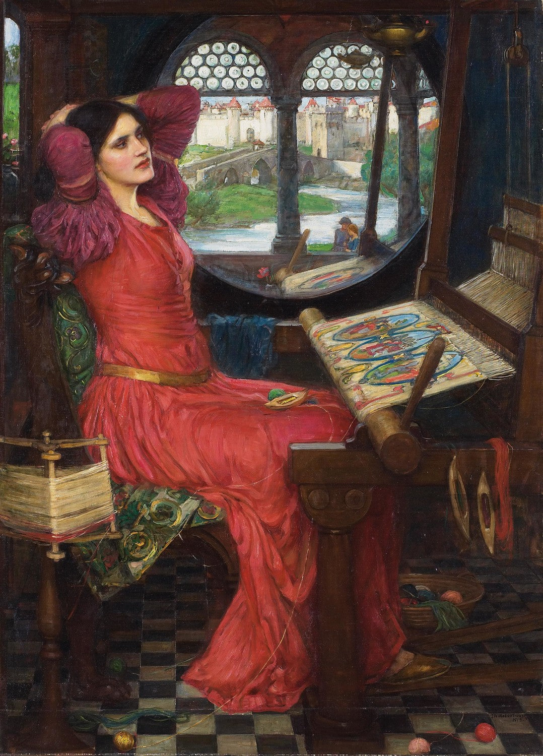 I am half-sick of shadows, said the lady of shalott by John William Waterhouse