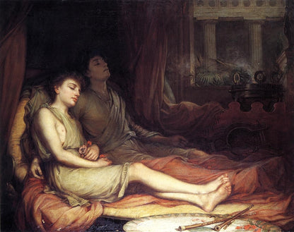 Waterhouse-sleep and His Half-brother Death-1874 by John William Waterhouse