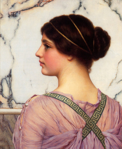 A Grecian Lovely-1909 by John William Godward