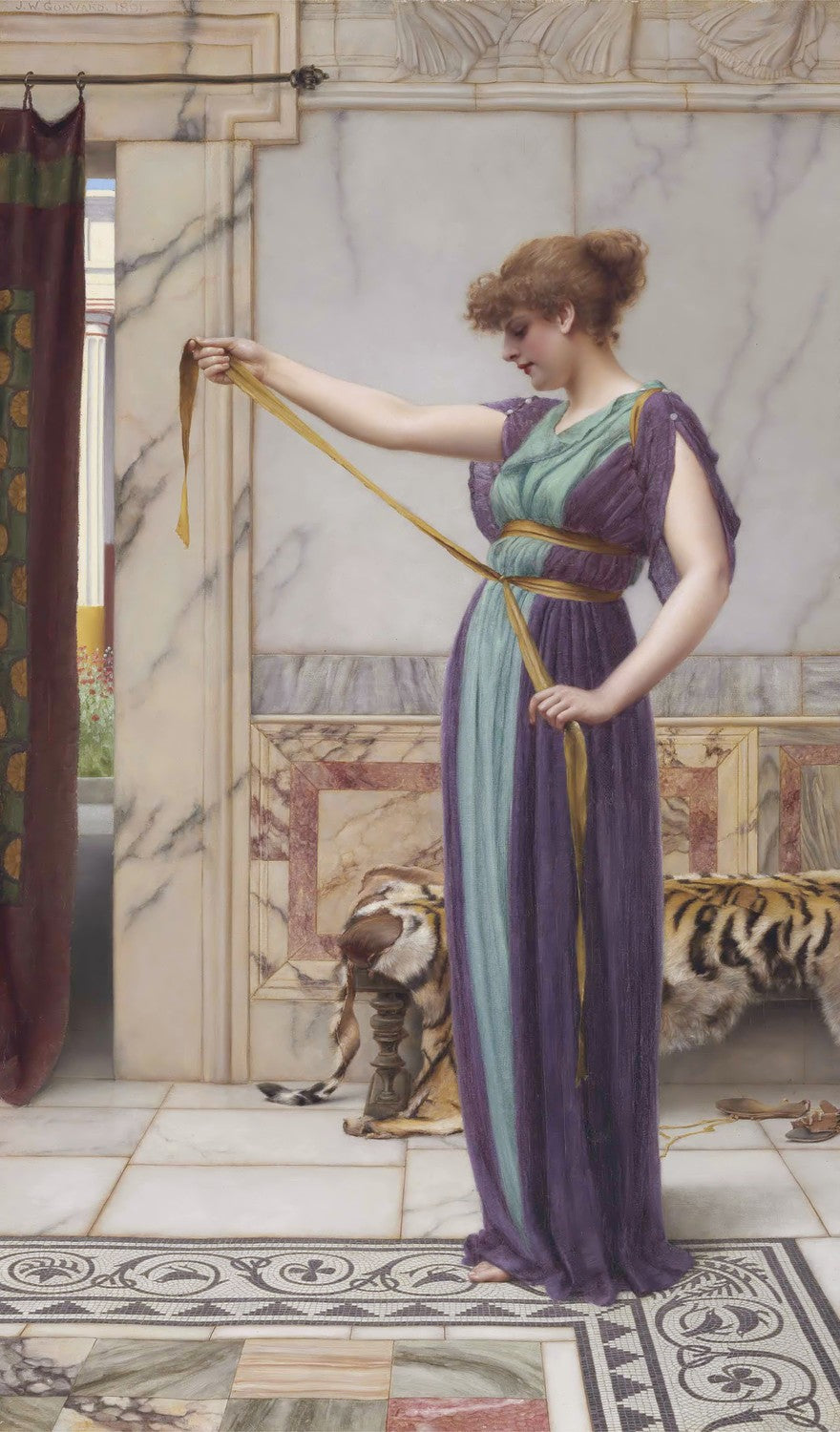 A Pompeian Lady 1891 by John William Godward