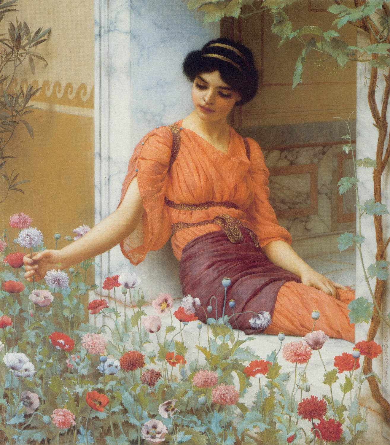 Summer Flowers 1903 by John William Godward