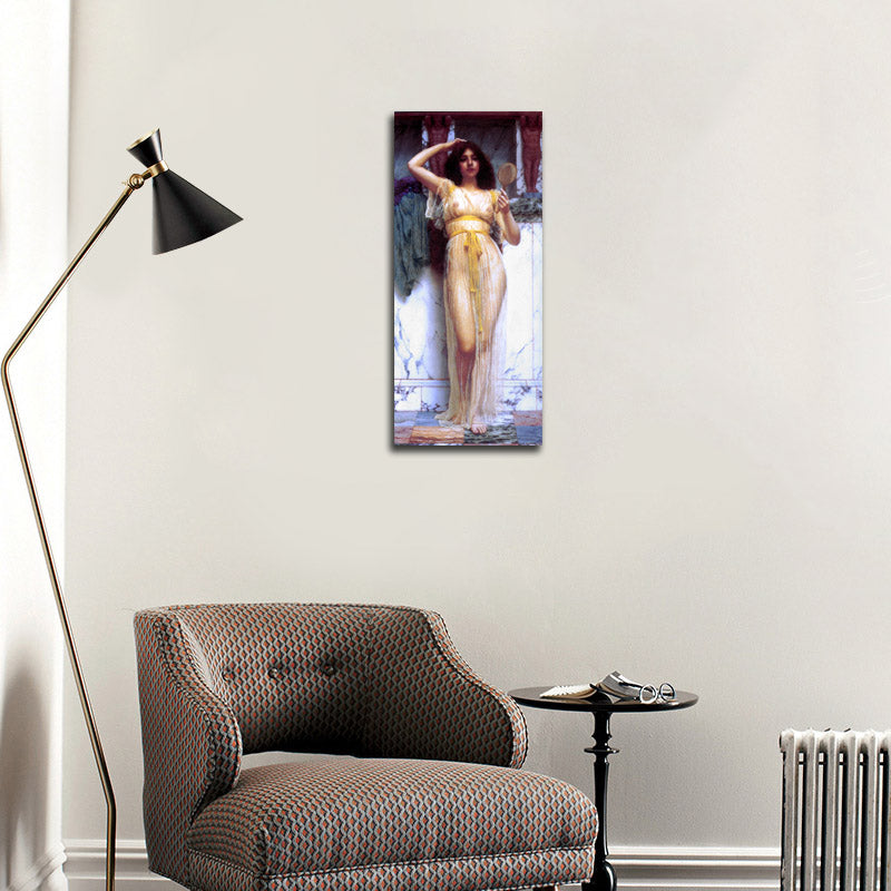 The Mirror-1899 - by John William Godward