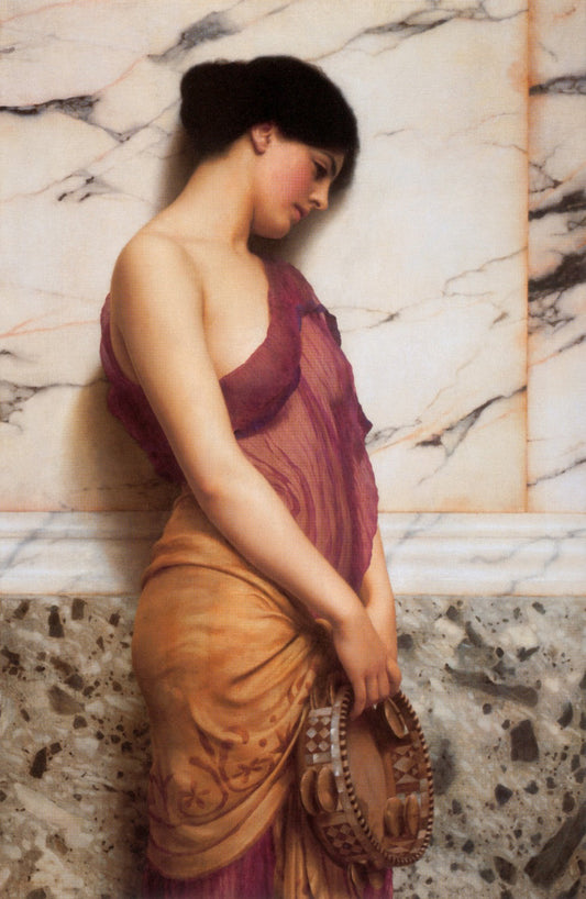 The Tambourine Girl-1906 by John William Godward