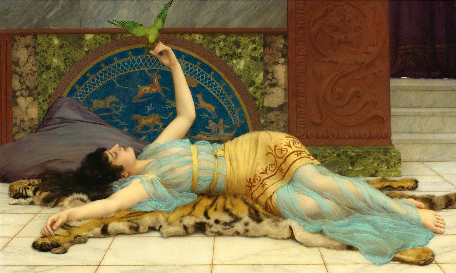 Dolce Far Niente (1897) by John William Godward