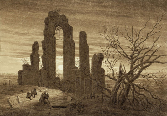 Winter – Night – Old Age and Death (from the times of day and ages of man cycle of 1803) by Caspar David Friedrich