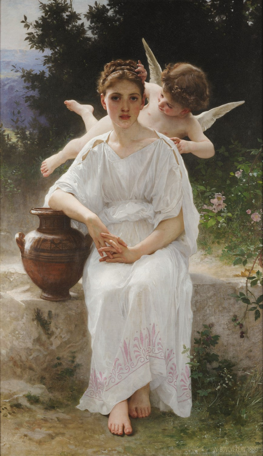 Whisperings of Love by William-Adolphe Bouguereau