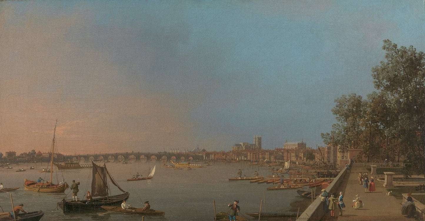 Westminster from Near the Terrace of Somerset House by Canaletto