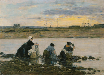 Washerwomen by the River by Eugène Boudin