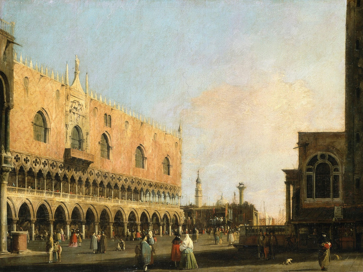 View of the Piazzetta San Marco Looking South by Canaletto