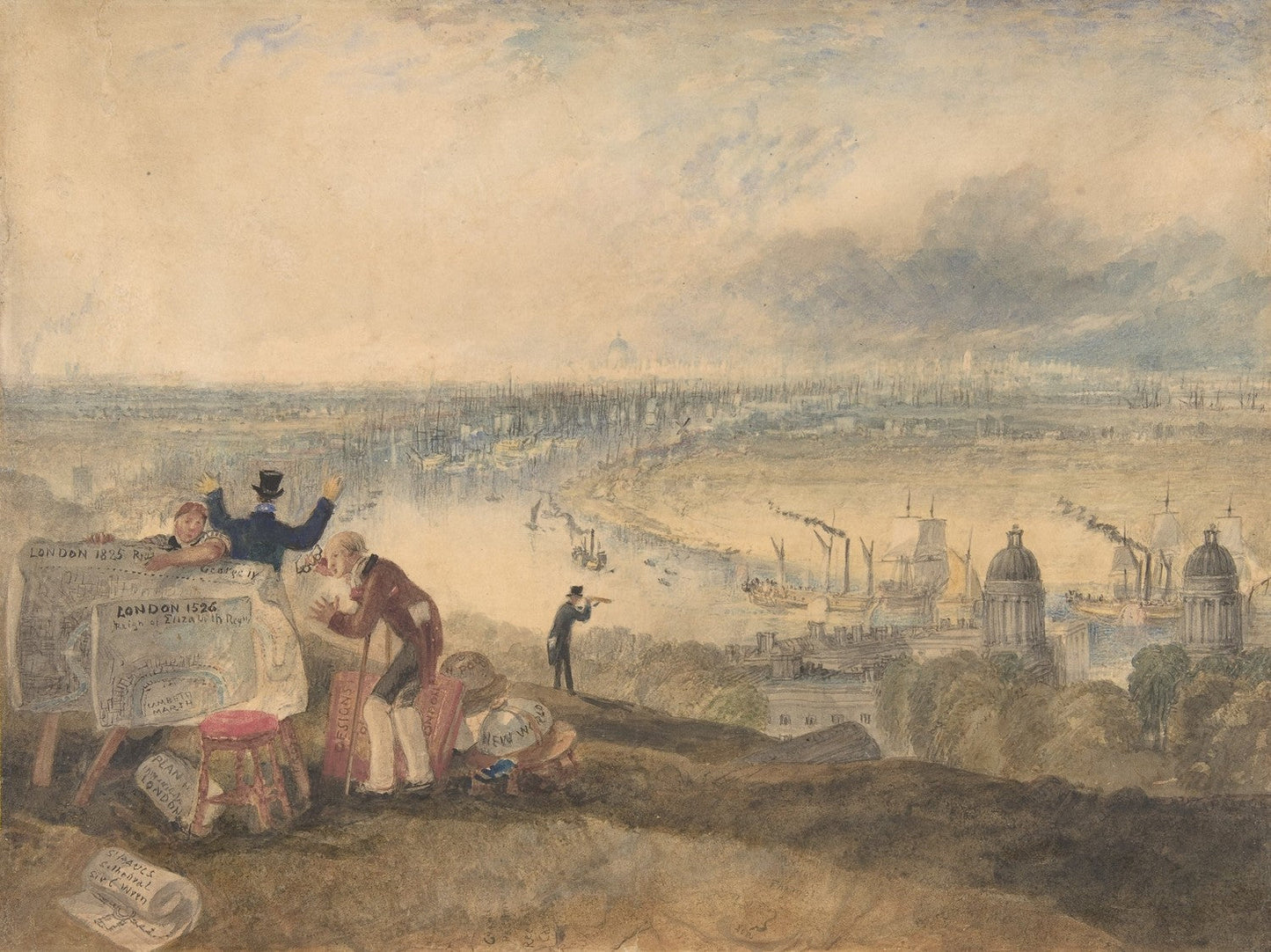 View of London from Greenwich by J. M. W. Turner