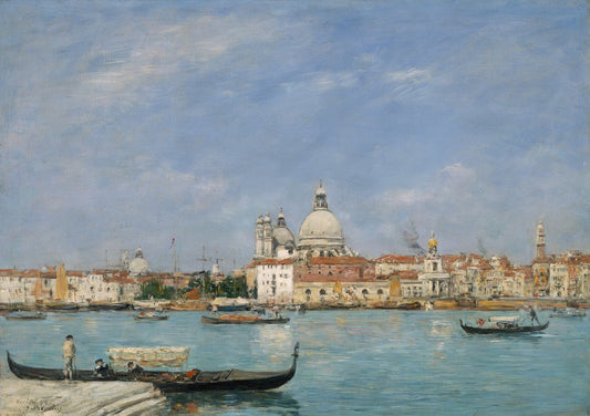 Venice, Santa Maria della Salute from San Giorgio by Eugène Boudin