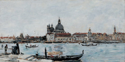 Venice, Santa Maria della Salute and the Custom House by Eugène Boudin