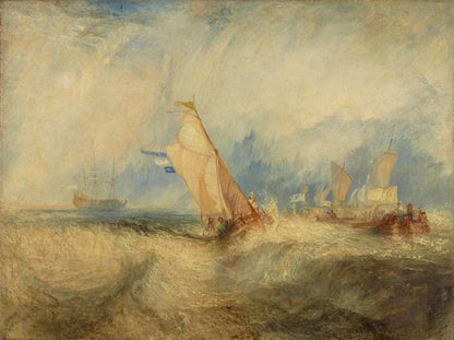 Van Tromp, going about to please his Masters, Ships a Sea, getting a Good Wetting by J. M. W. Turner