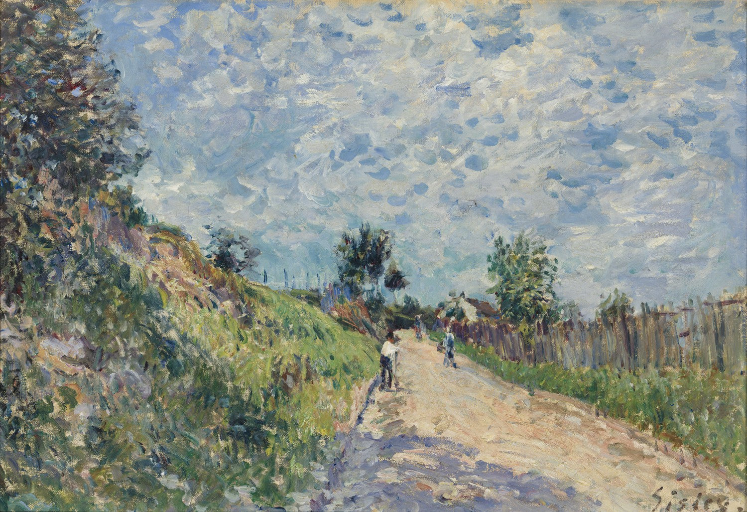 Uphill Road by Alfred Sisley