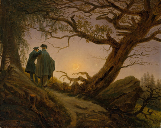 Two Men Contemplating the Moon by Caspar David Friedrich