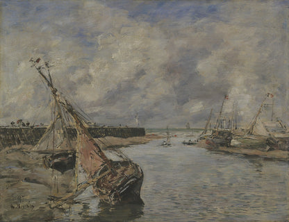 Trouville-Deauville – Low Tide by Eugène Boudin