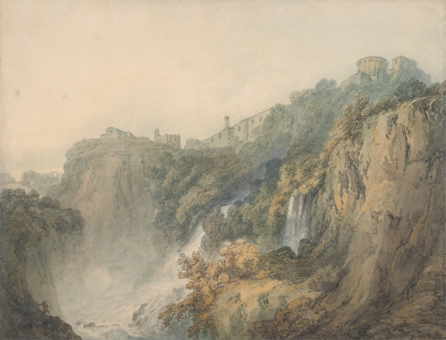 Tivoli with the Temple of the Sybil and the Cascades by J. M. W. Turner