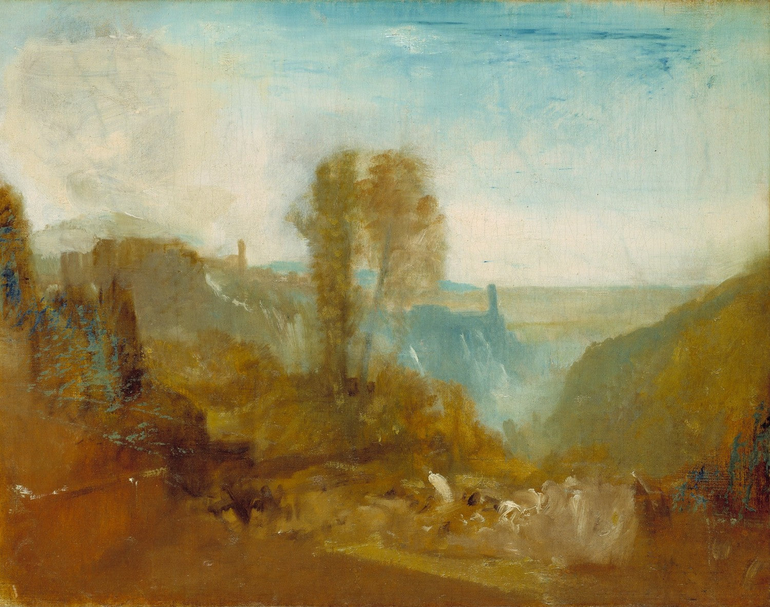 Tivoli, the Cascatelle by J. M. W. Turner