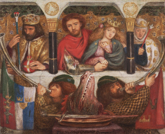 The wedding of St George by Dante Gabriel Rossetti