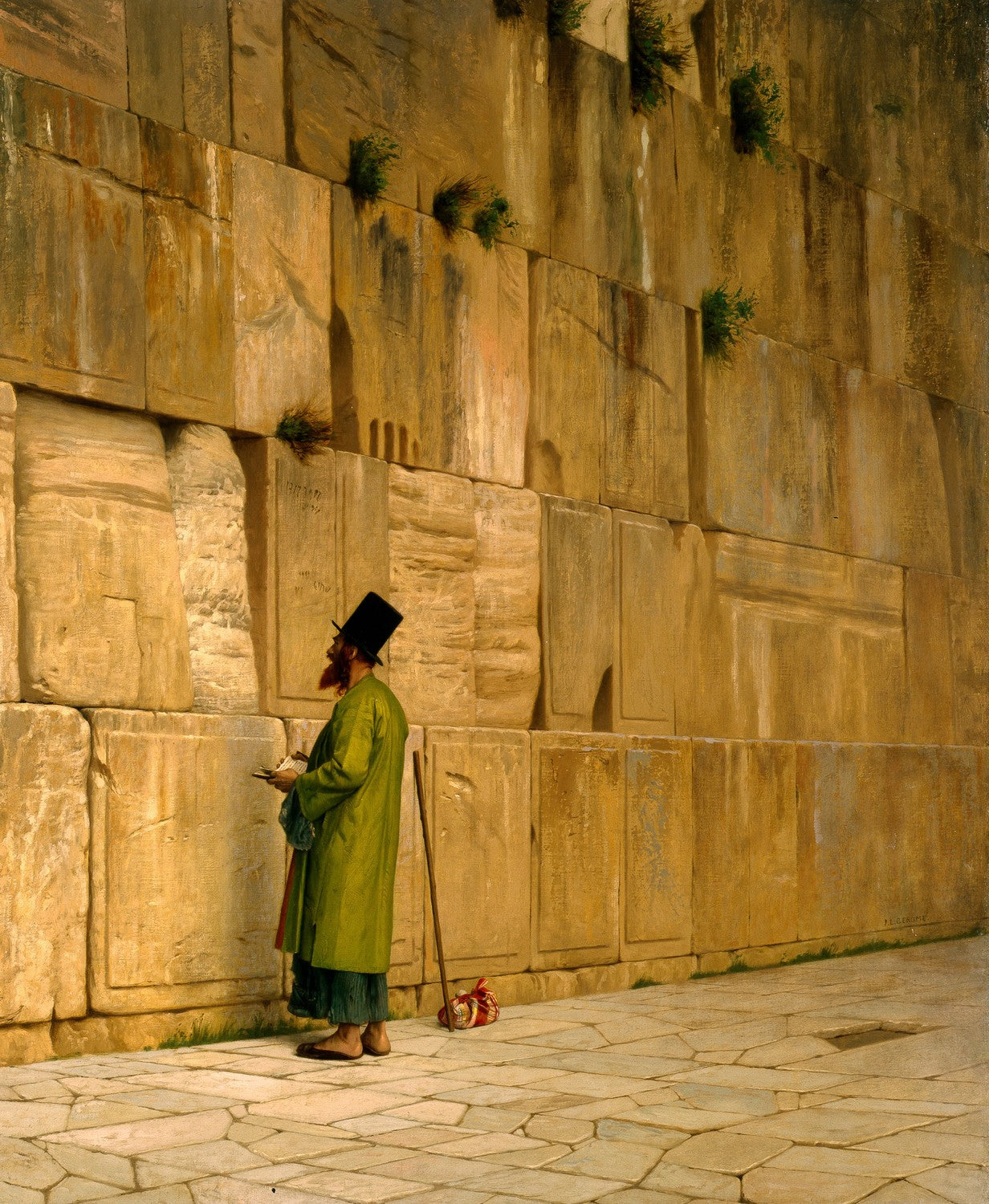 The Wailing Wall by Jean-Léon Gérôme