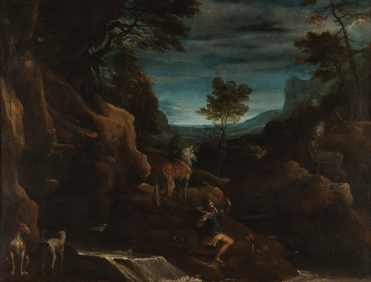 The Vision of Eustace by Annibale Carracci