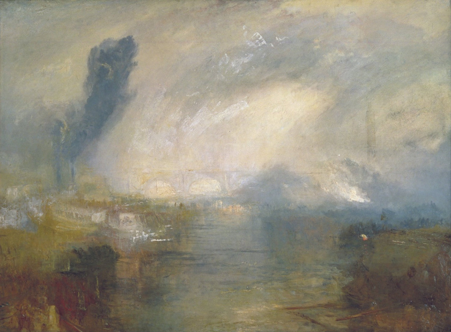 The Thames above Waterloo Bridge by J. M. W. Turner