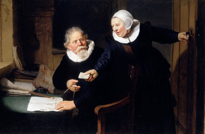 The Shipbuilder and his Wife: Jan Rijcksen (1560/2-1637) and his Wife, Griet Jans by Rembrandt