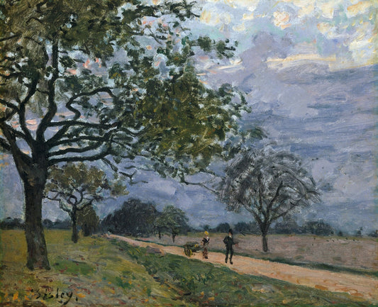 The Road from Versailles to Louveciennes by Alfred Sisley