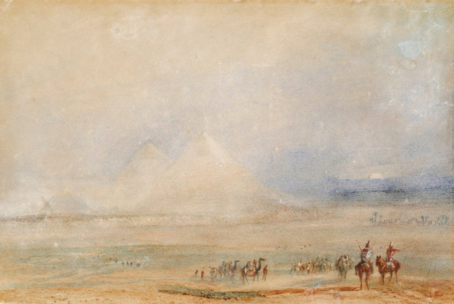 The Pyramids at Gizeh by J. M. W. Turner