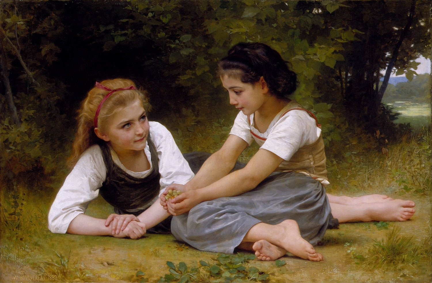 The Nut Gatherers by William-Adolphe Bouguereau