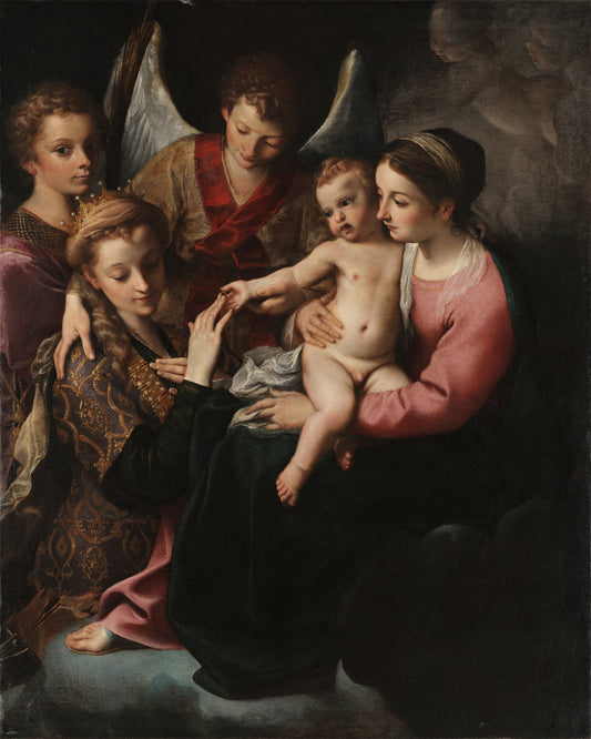 The Mystical Marriage of St. Catherine by Annibale Carracci