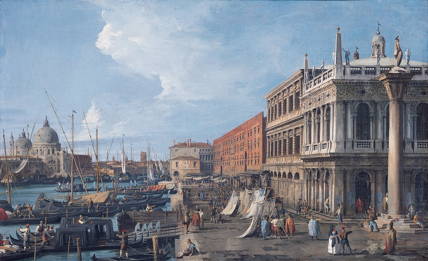 The Molo, Venice by Canaletto