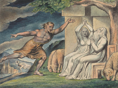 The Messengers Tell Job of the Misfortunes that Have Befallen Him by William Blake