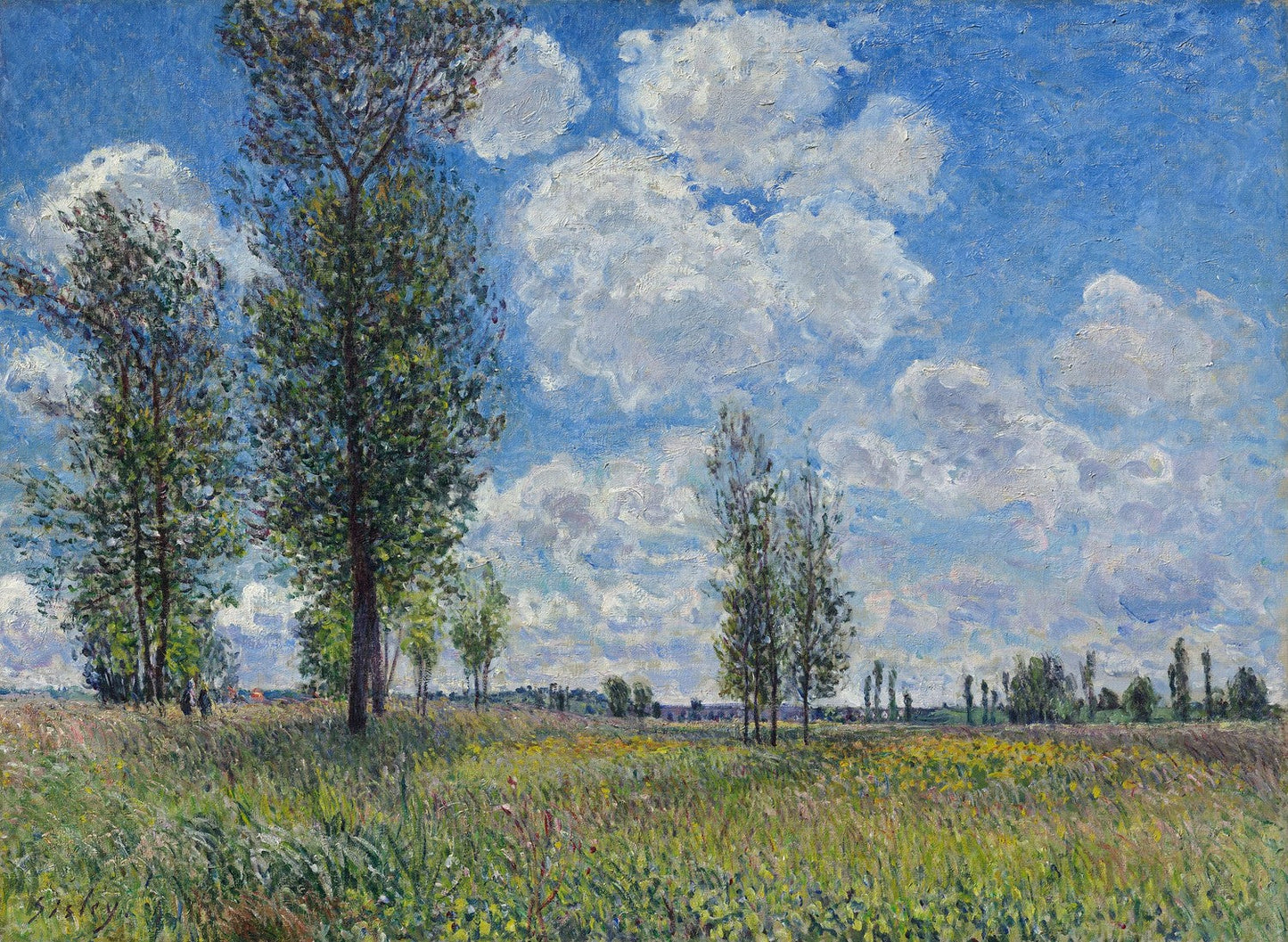 The Meadow at Veneux-Nadon by Alfred Sisley