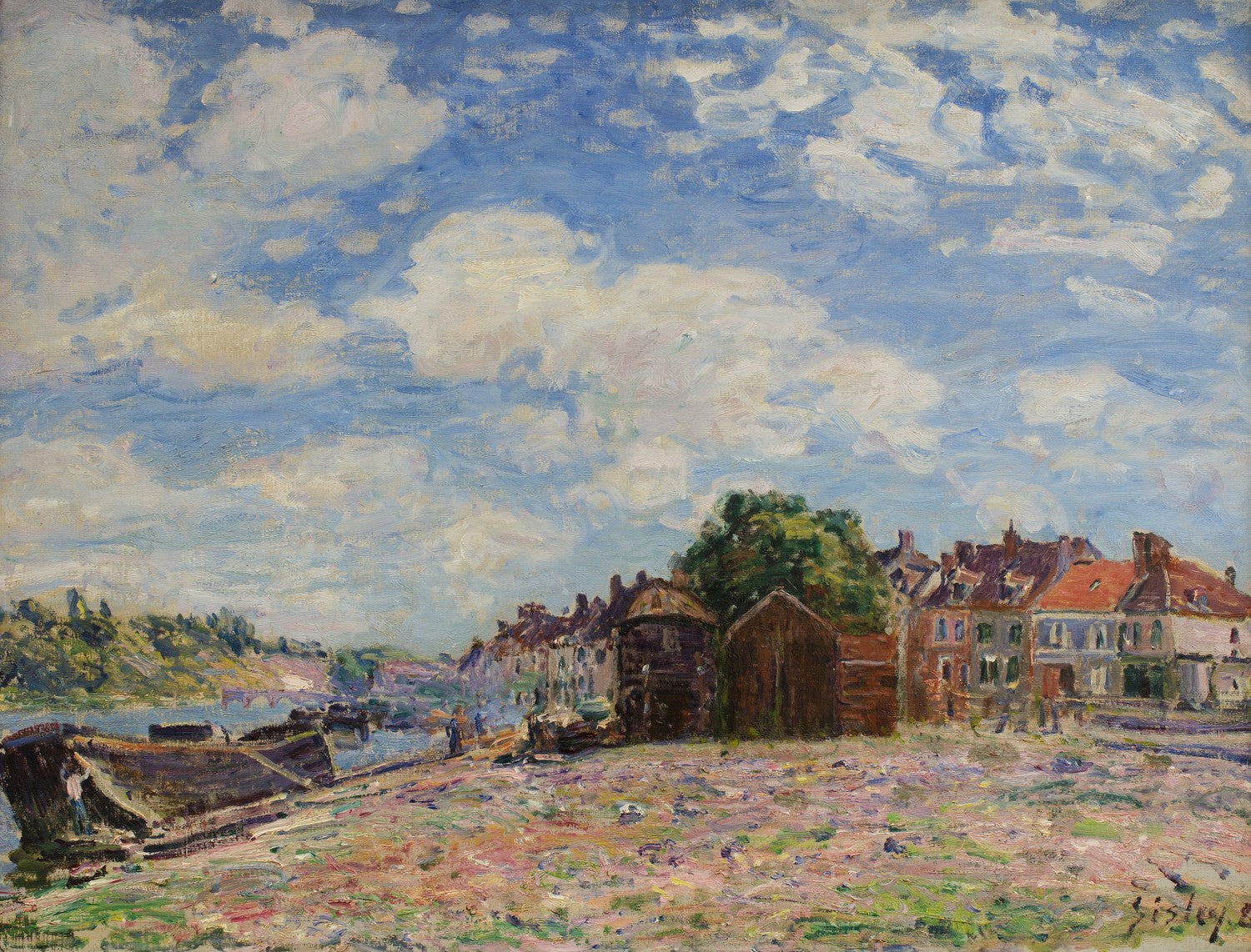 The Loing at Saint-Mammès by Alfred Sisley