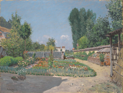 The Kitchen Garden (Le Potager) by Alfred Sisley