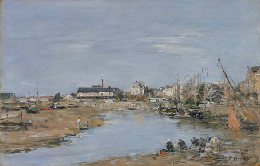 The Harbor of Trouville by Eugène Boudin