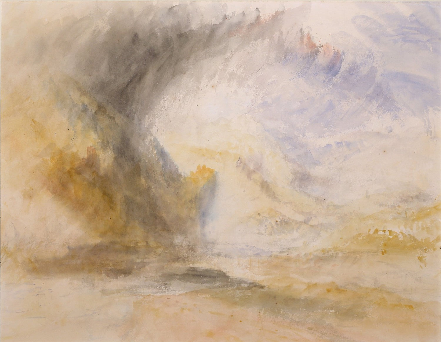 The Foot of Mount St. Gotthard by J. M. W. Turner