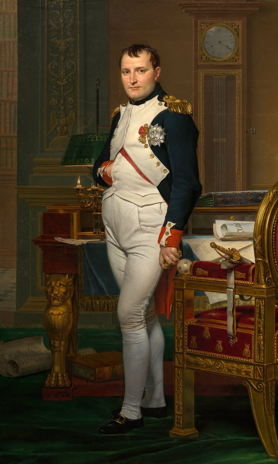 The Emperor Napoleon in His Study at the Tuileries by Jacques-Louis David